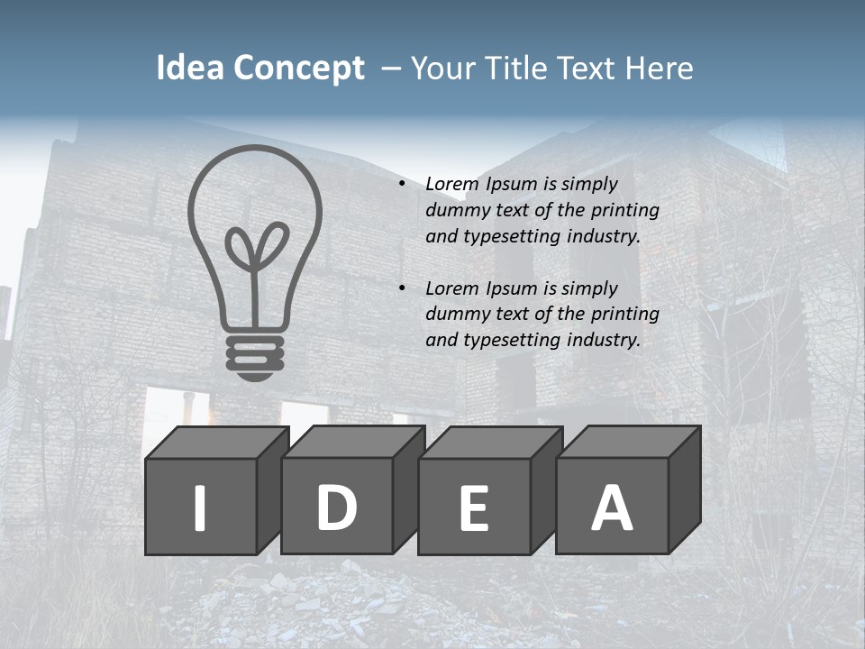 Chernobyl City PowerPoint Template