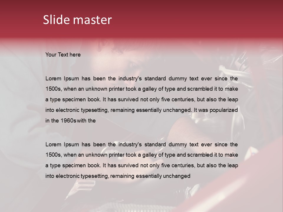 Car Repairer PowerPoint Template