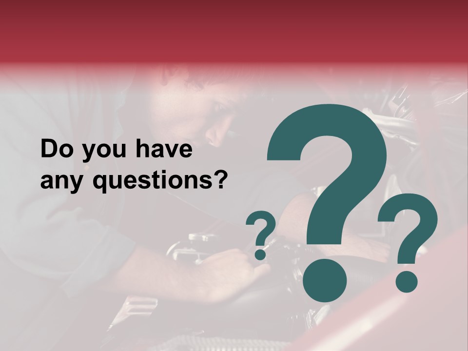 Car Repairer PowerPoint Template