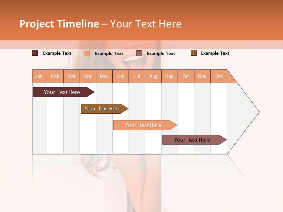 Woman Peeking PowerPoint Template