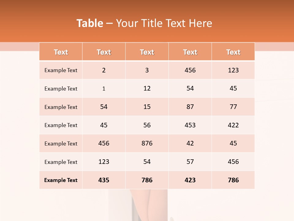 Woman Peeking PowerPoint Template