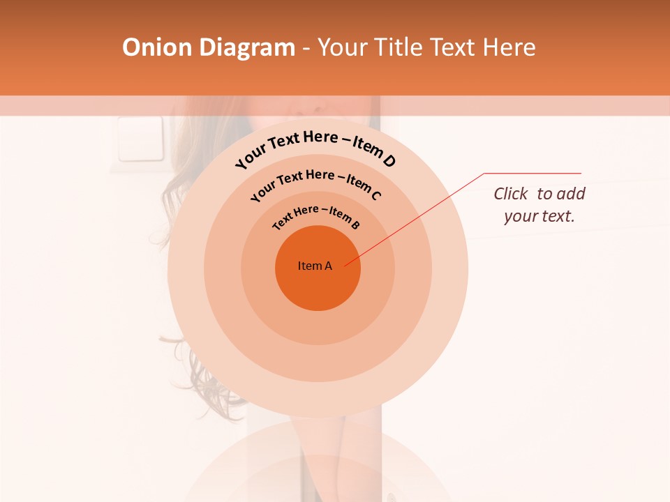 Woman Peeking PowerPoint Template