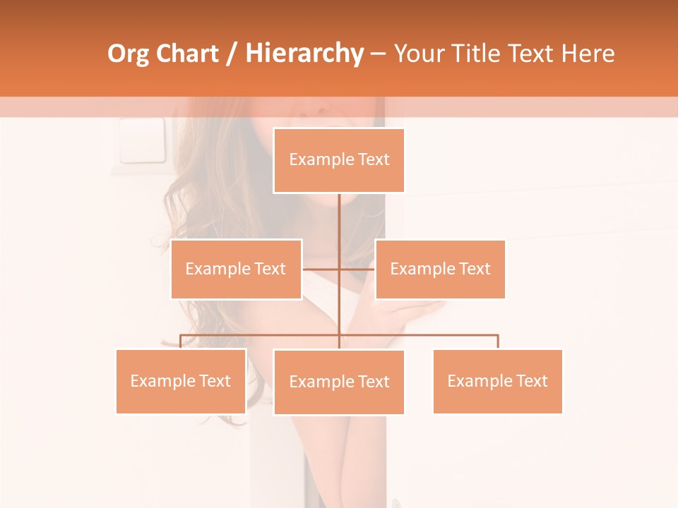 Woman Peeking PowerPoint Template