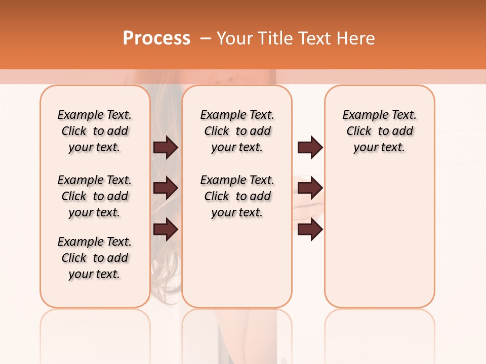 Woman Peeking PowerPoint Template