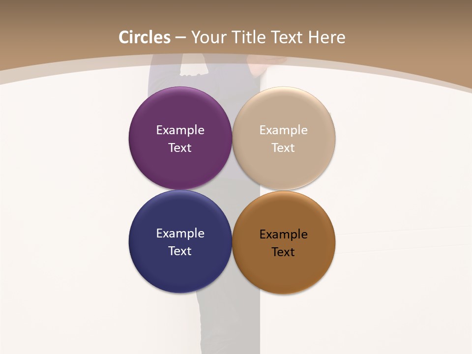 Woman Door PowerPoint Template