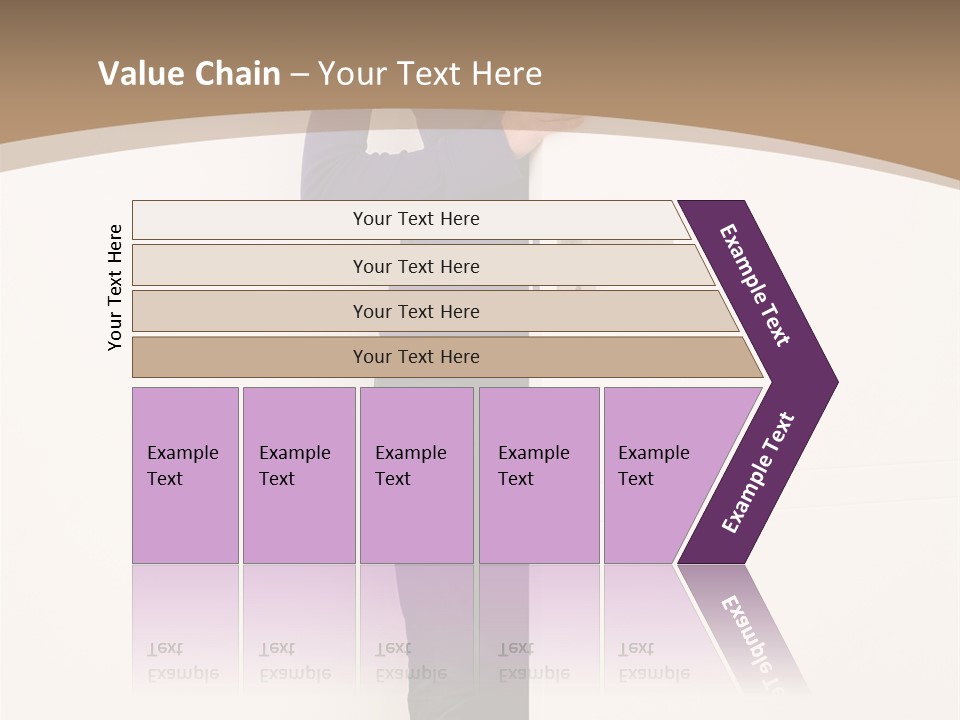 Woman Door PowerPoint Template