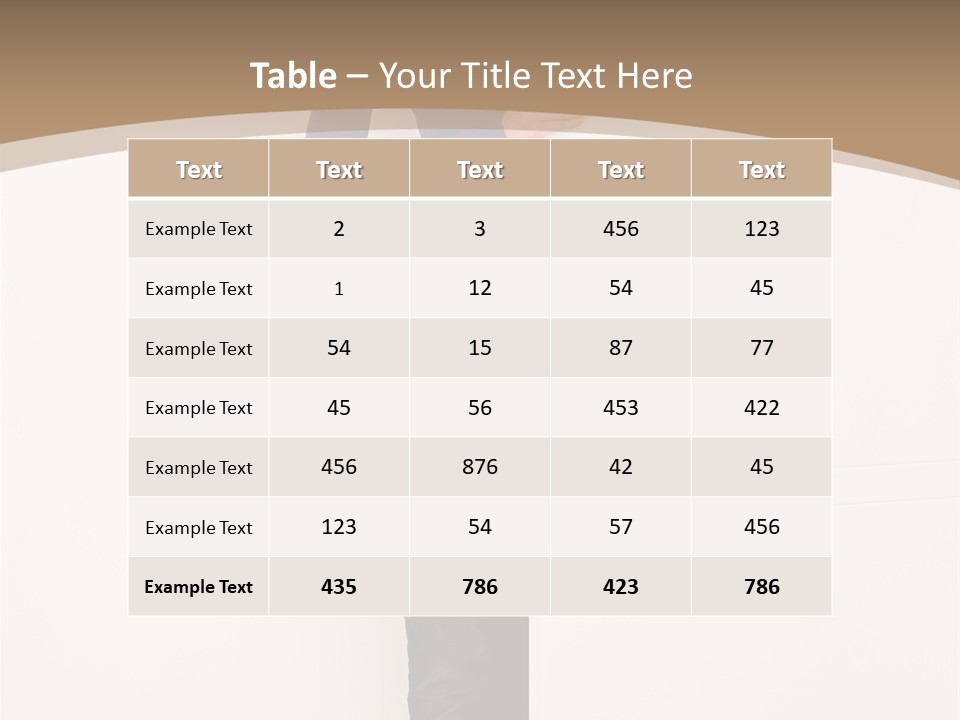 Woman Door PowerPoint Template