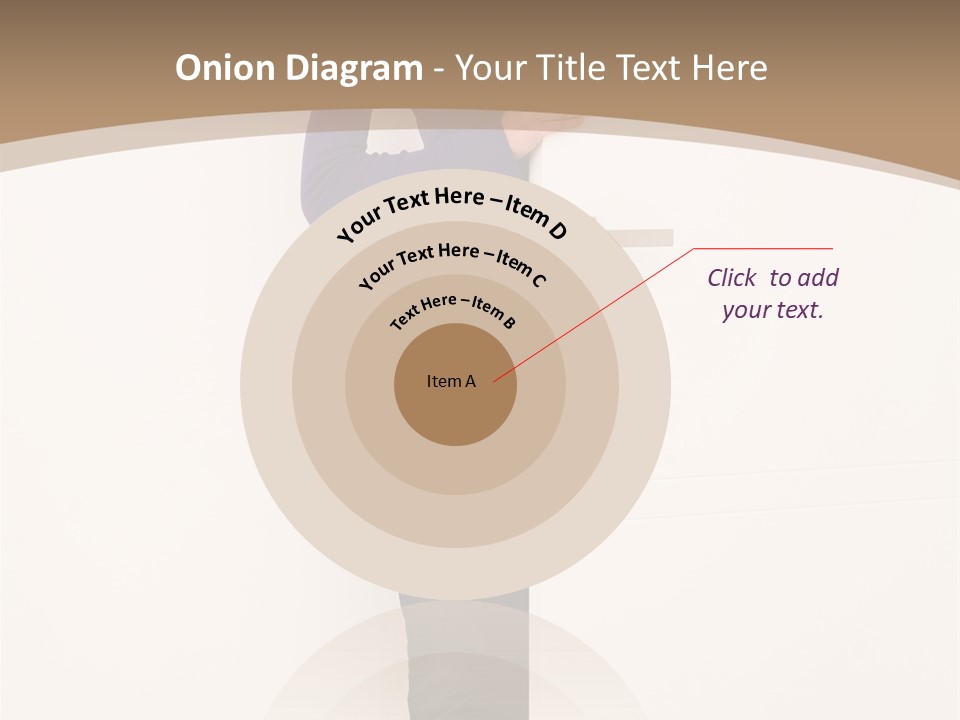 Woman Door PowerPoint Template