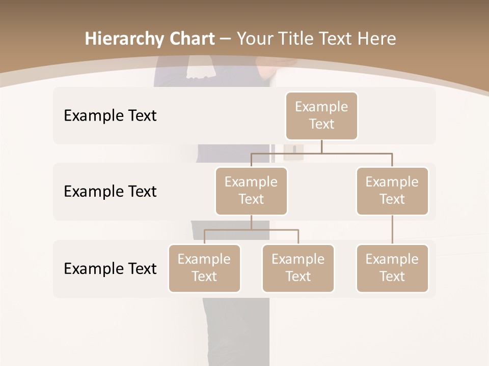 Woman Door PowerPoint Template