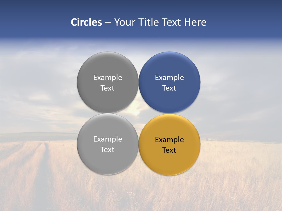 Country Sky Meadow PowerPoint Template