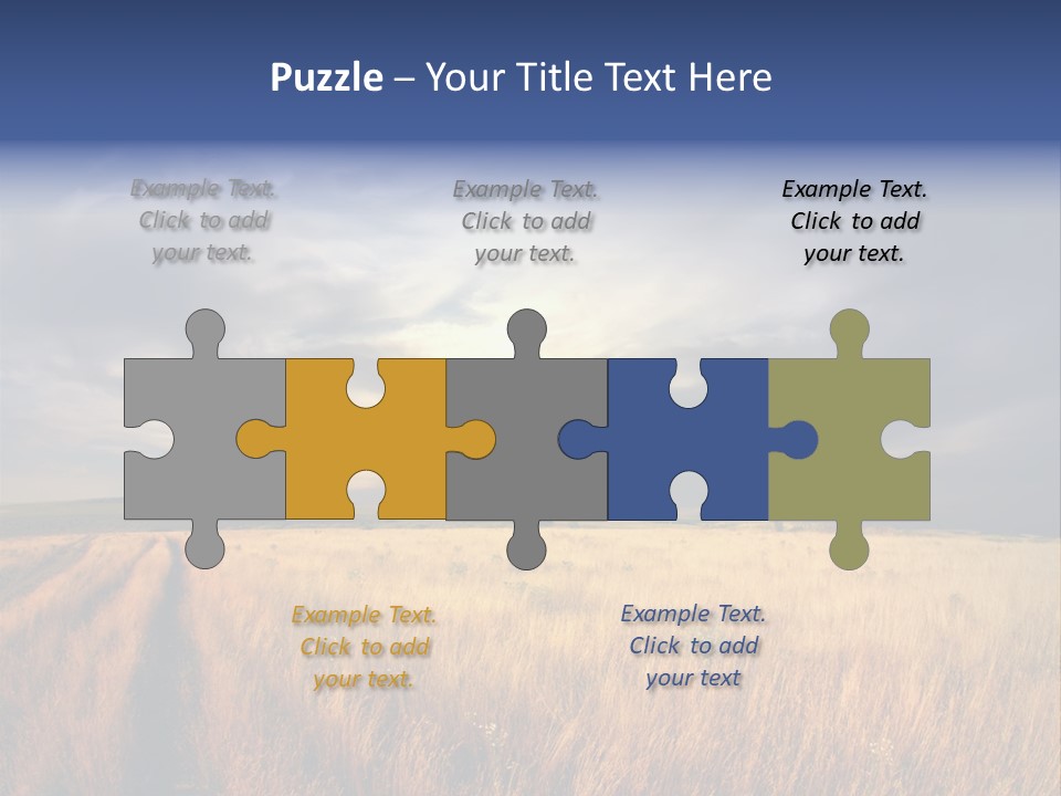 Country Sky Meadow PowerPoint Template