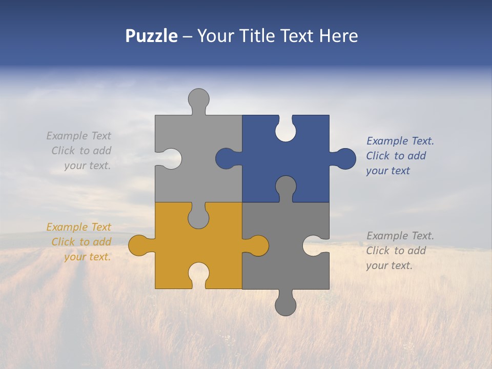 Country Sky Meadow PowerPoint Template