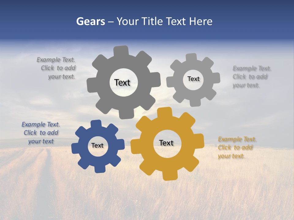 Country Sky Meadow PowerPoint Template