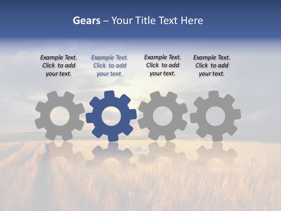 Country Sky Meadow PowerPoint Template