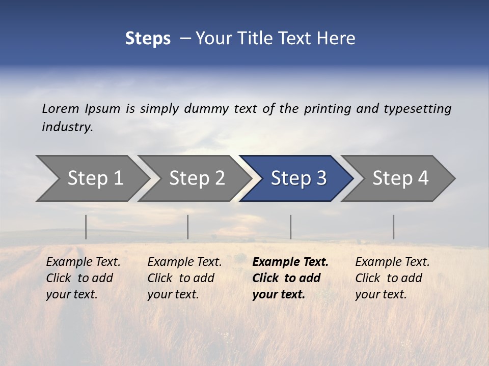 Country Sky Meadow PowerPoint Template