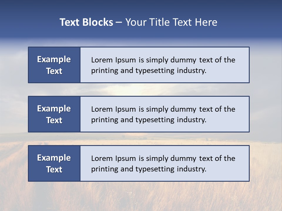 Country Sky Meadow PowerPoint Template