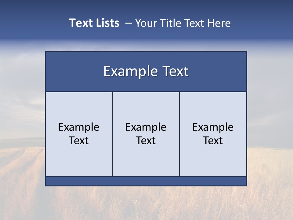Country Sky Meadow PowerPoint Template
