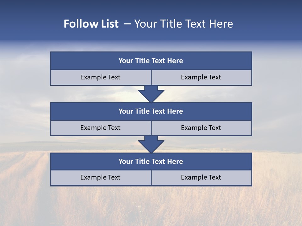 Country Sky Meadow PowerPoint Template