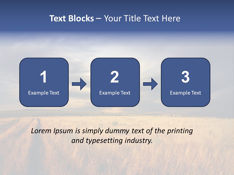 Country Sky Meadow PowerPoint Template
