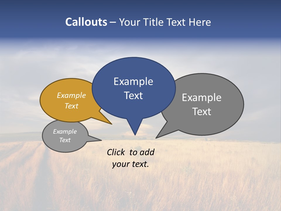 Country Sky Meadow PowerPoint Template