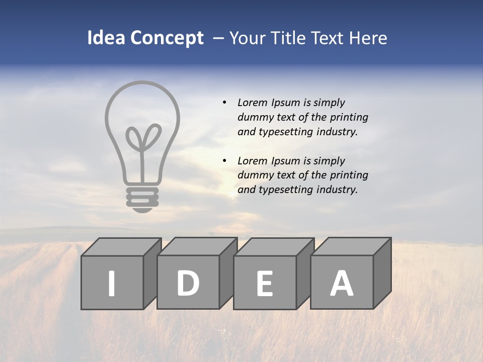 Country Sky Meadow PowerPoint Template