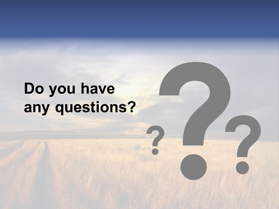 Country Sky Meadow PowerPoint Template