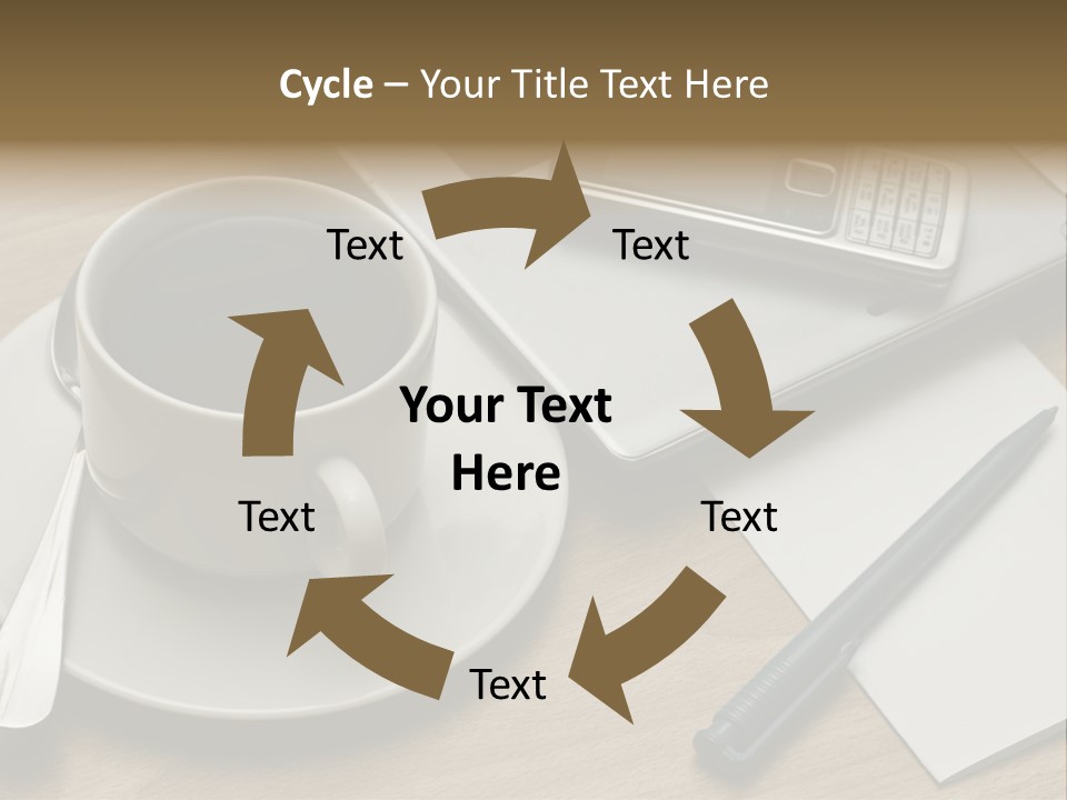 Mobile Communication Keyboard PowerPoint Template