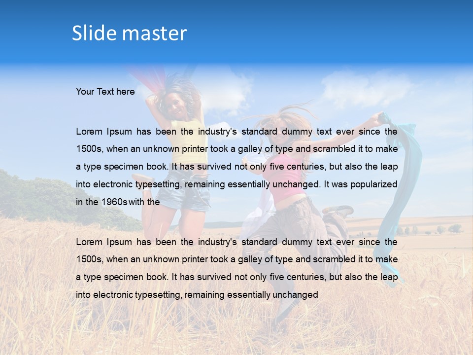 Woman Happy PowerPoint Template