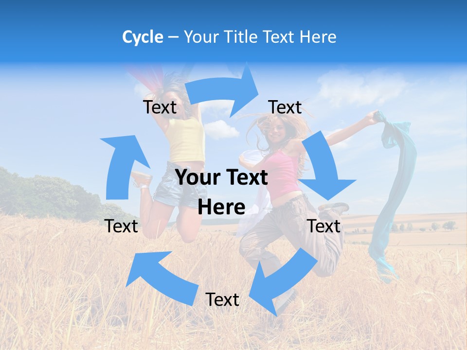 Woman Happy PowerPoint Template