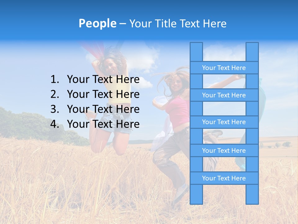 Woman Happy PowerPoint Template