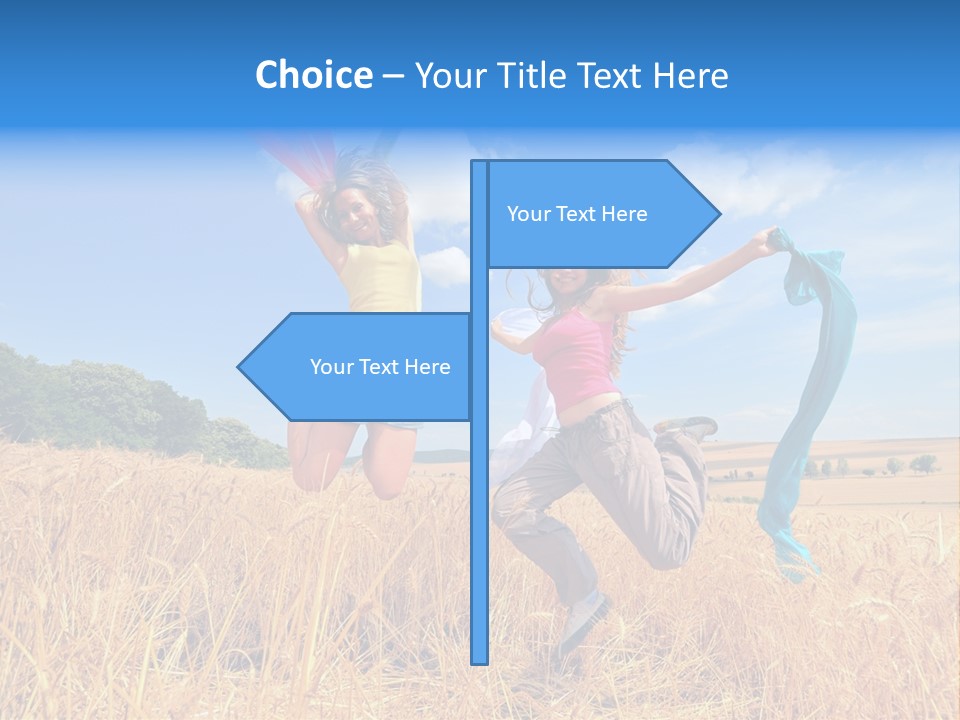 Woman Happy PowerPoint Template