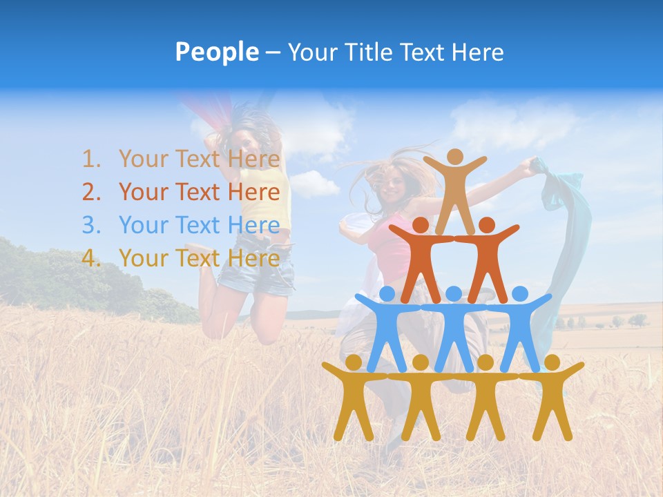 Woman Happy PowerPoint Template