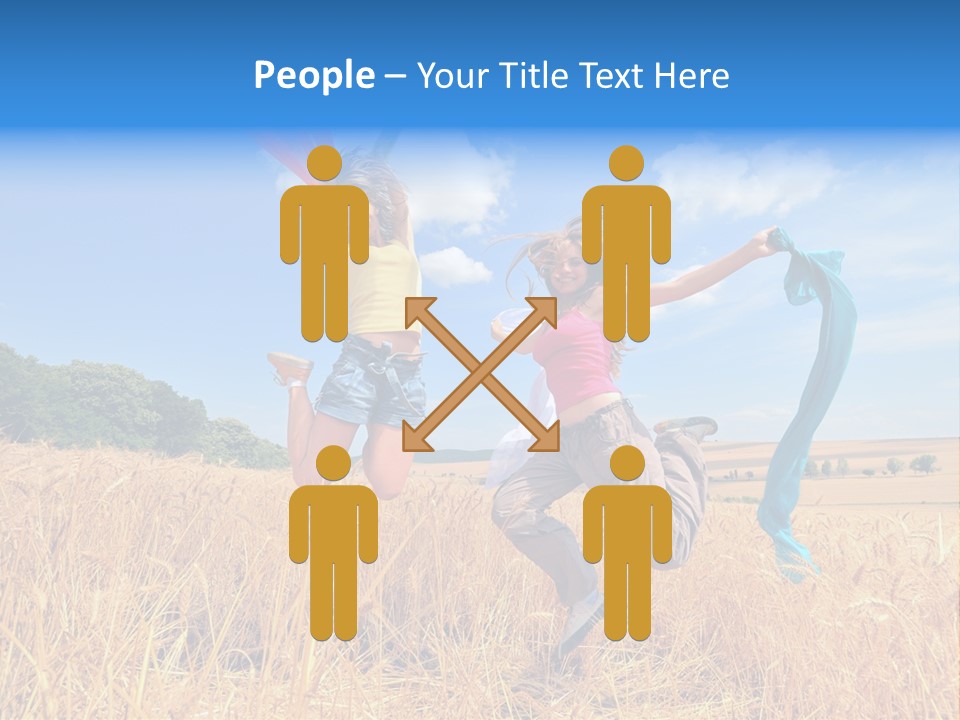 Woman Happy PowerPoint Template