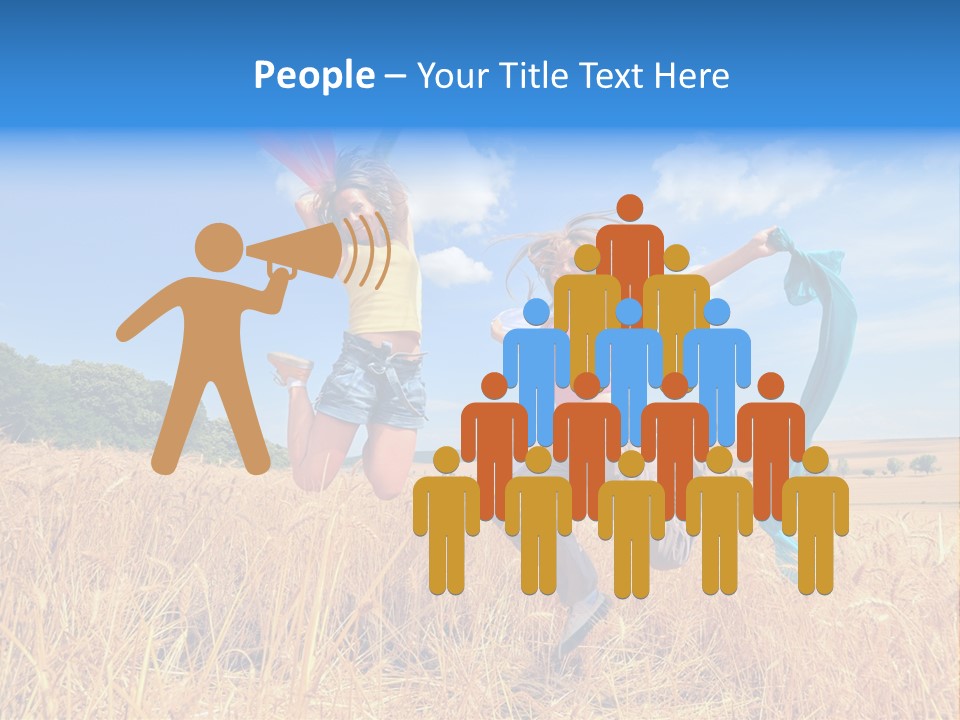 Woman Happy PowerPoint Template