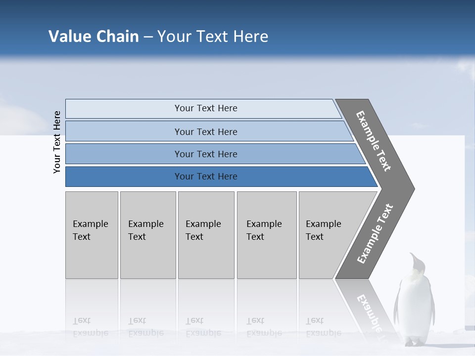 Penguin Placard Animal PowerPoint Template