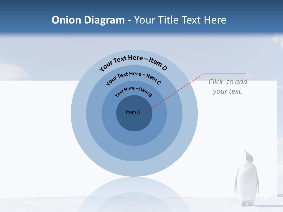 Penguin Placard Animal PowerPoint Template