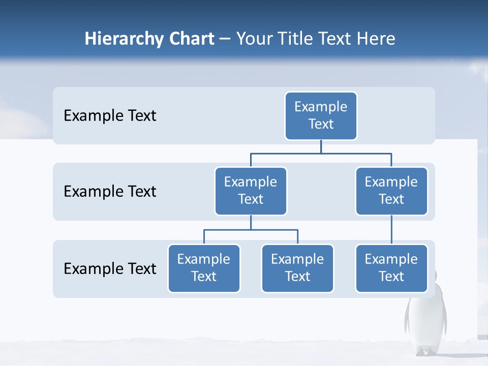 Penguin Placard Animal PowerPoint Template