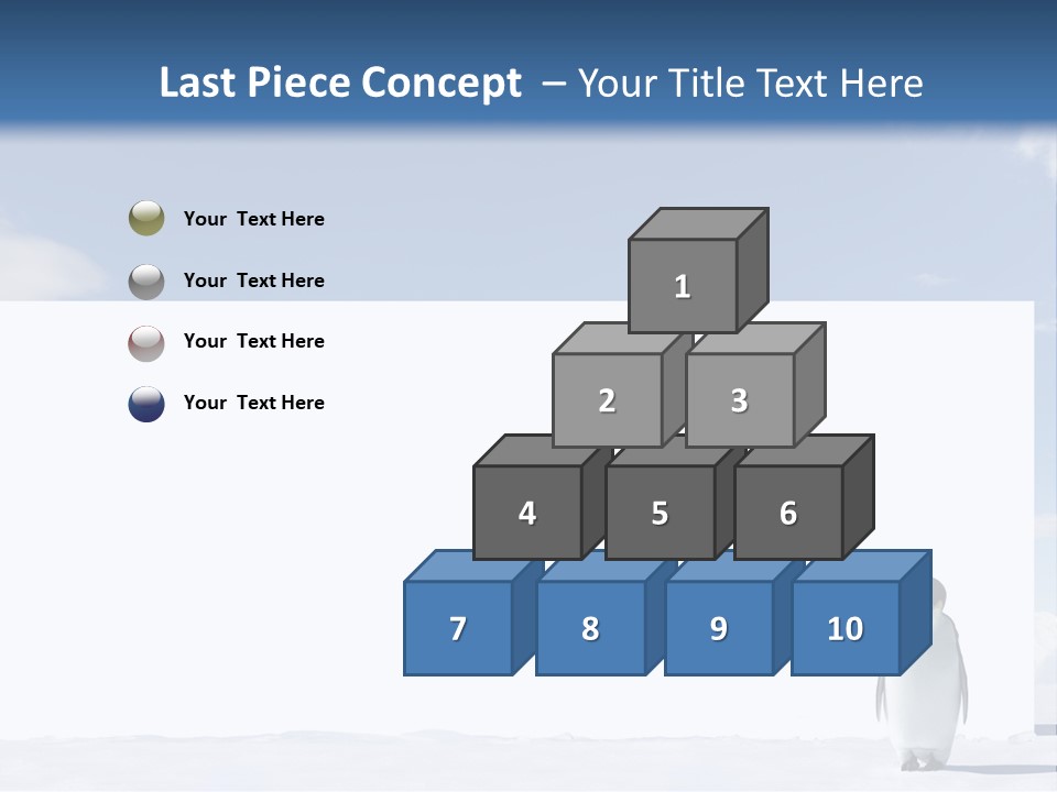 Penguin Placard Animal PowerPoint Template