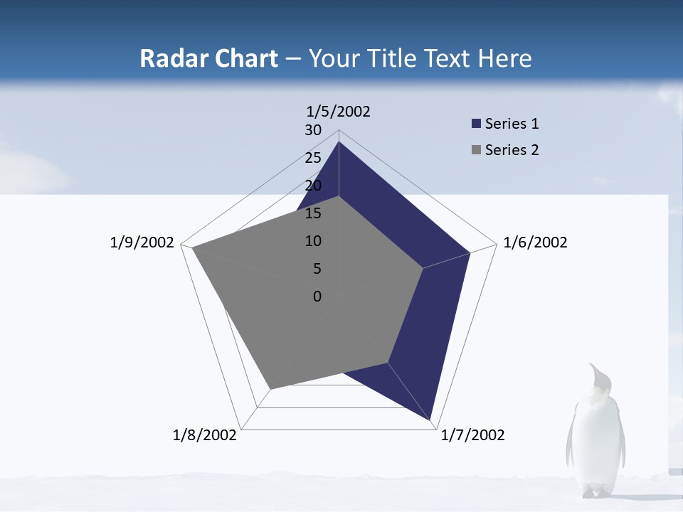 Penguin Placard Animal PowerPoint Template