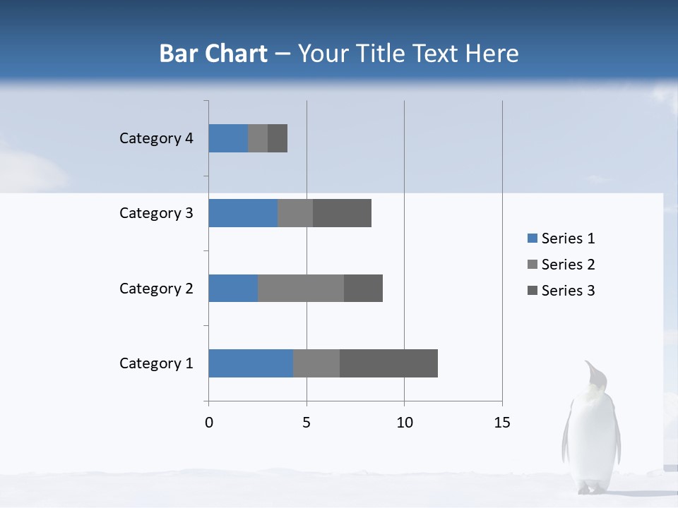 Penguin Placard Animal PowerPoint Template