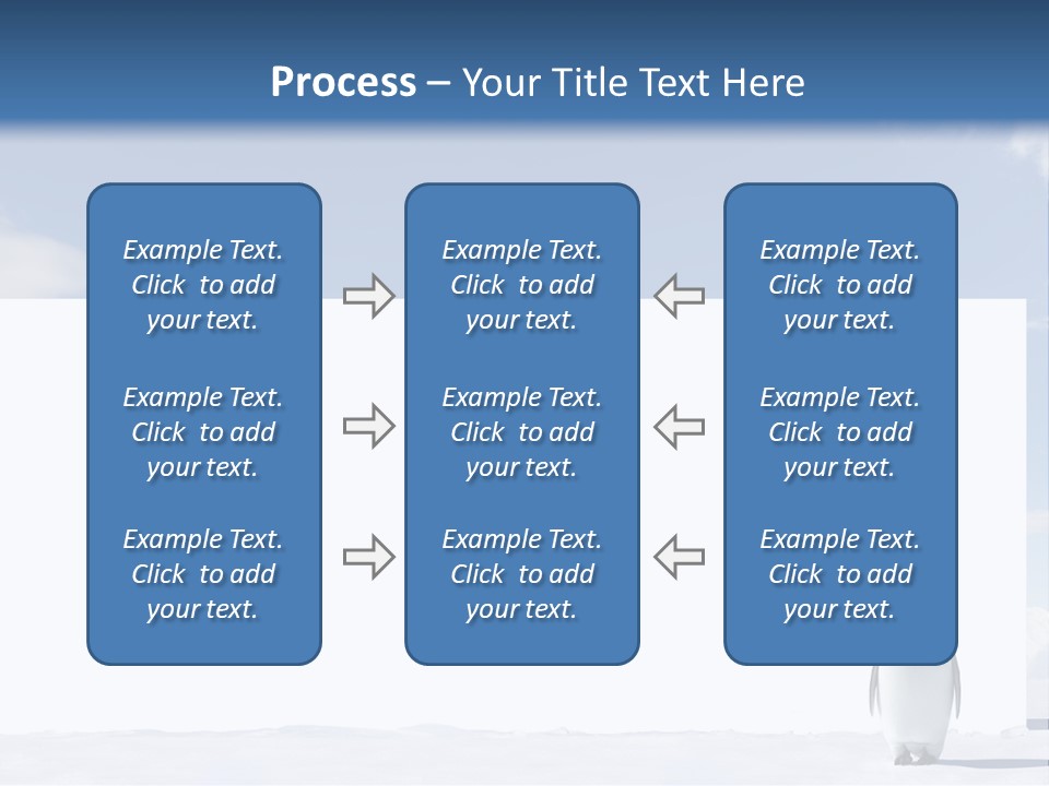 Penguin Placard Animal PowerPoint Template