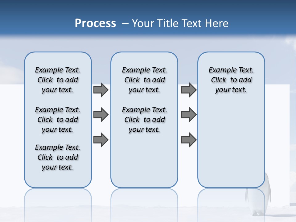Penguin Placard Animal PowerPoint Template