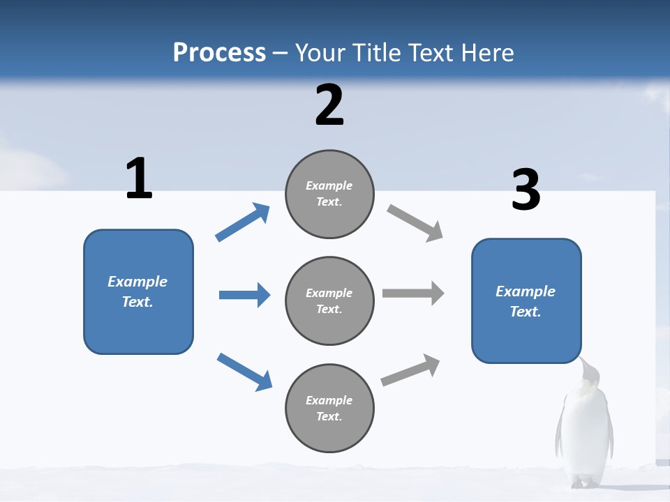 Penguin Placard Animal PowerPoint Template
