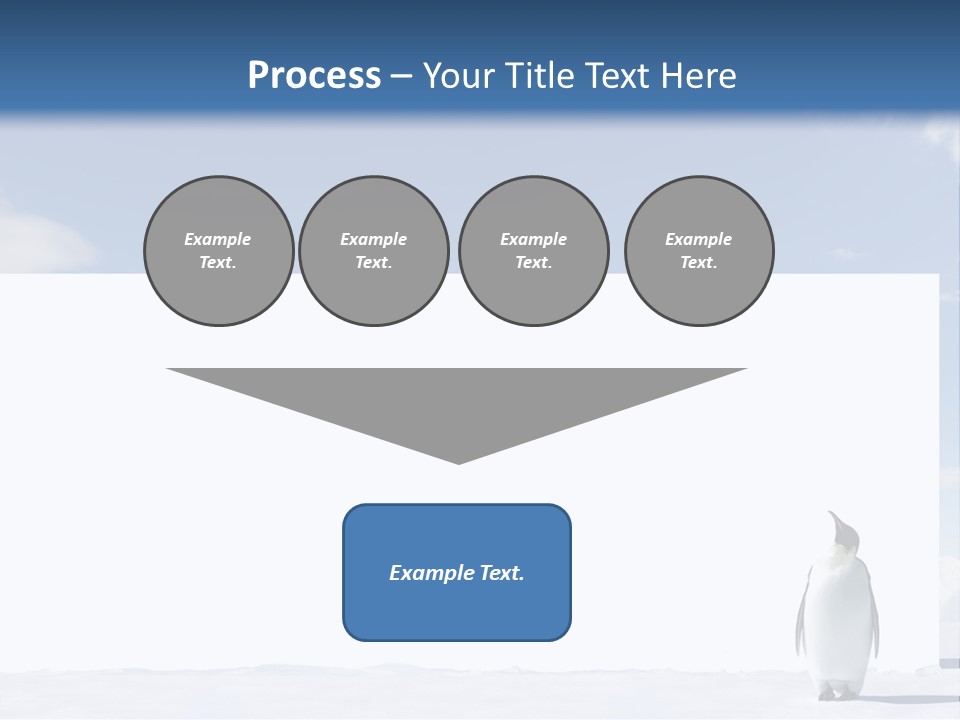Penguin Placard Animal PowerPoint Template