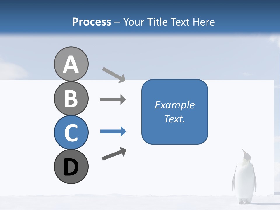 Penguin Placard Animal PowerPoint Template