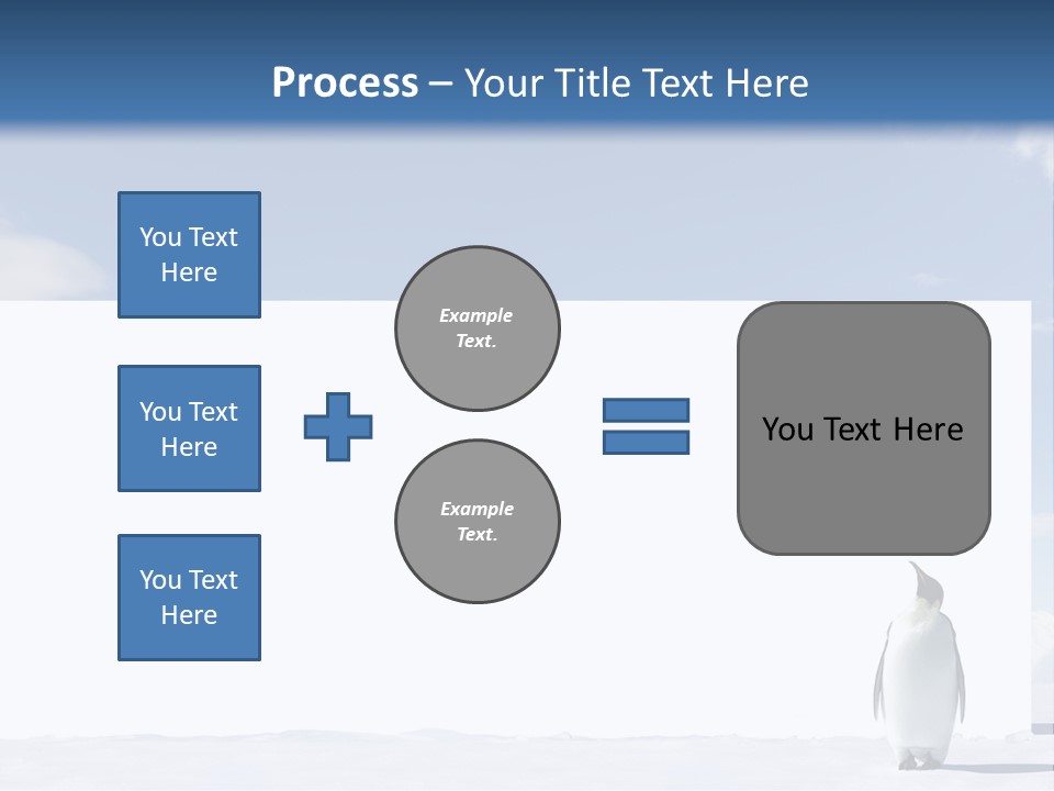 Penguin Placard Animal PowerPoint Template