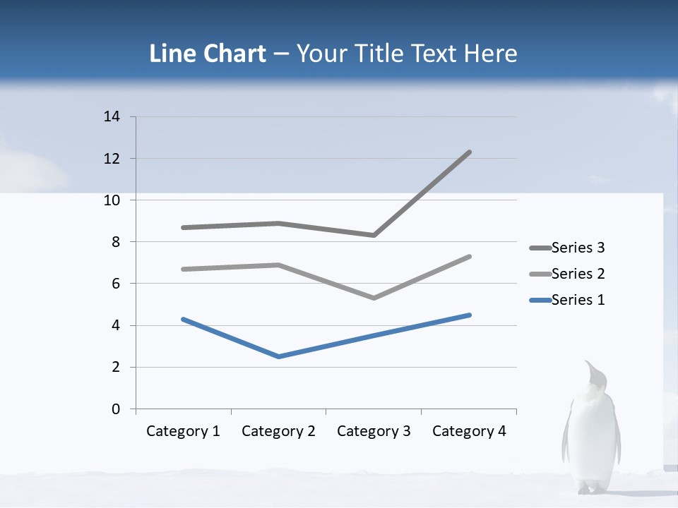 Penguin Placard Animal PowerPoint Template