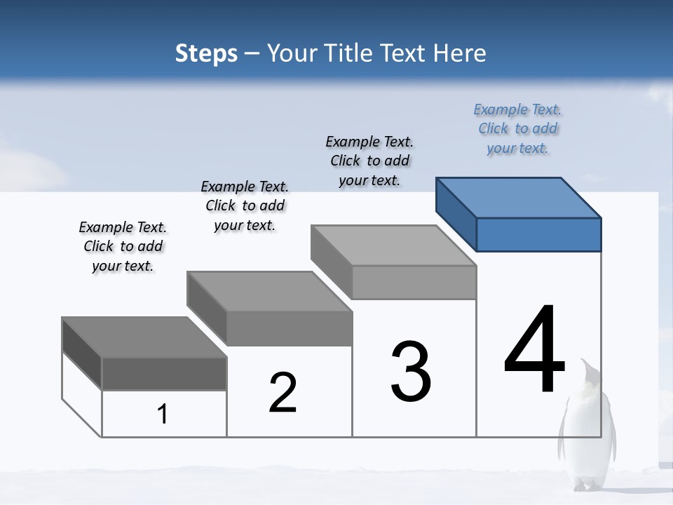 Penguin Placard Animal PowerPoint Template