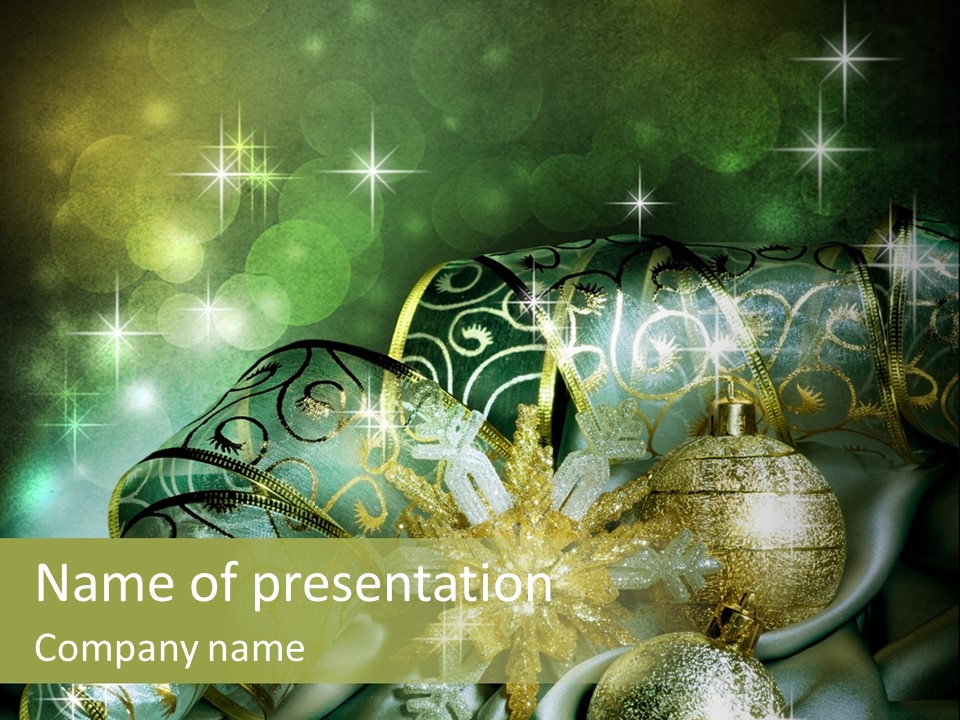 Christmas Balls PowerPoint Template