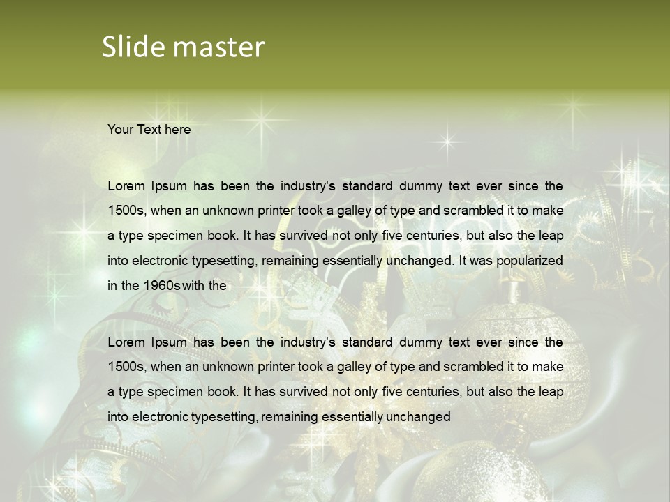 Christmas Balls PowerPoint Template